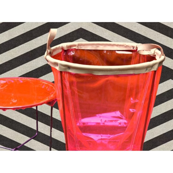 Victoria's Secret Big hot Barbie Pink jelly Store display storage bin basket - Picture 1 of 16